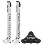 Minn Kota Raptor Bundle Pair - 10' White Shallow Water Anchors w/Active Anchoring & Footswitch Included
