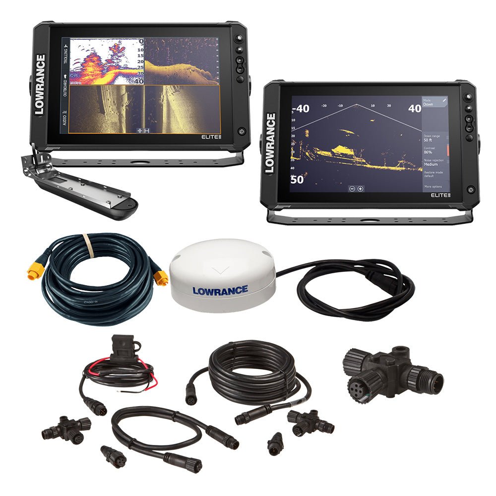 119531-lowrance-elite-fs-12-boat-in-a-0-1.jpg Lowrance EliteTM FS 12 BOAT in A BOX with Active Imaging 3-in-1 - 2 Displays, TD, GPS Antenna, Starter Kit, 25' Ethernet Cable - Image 1