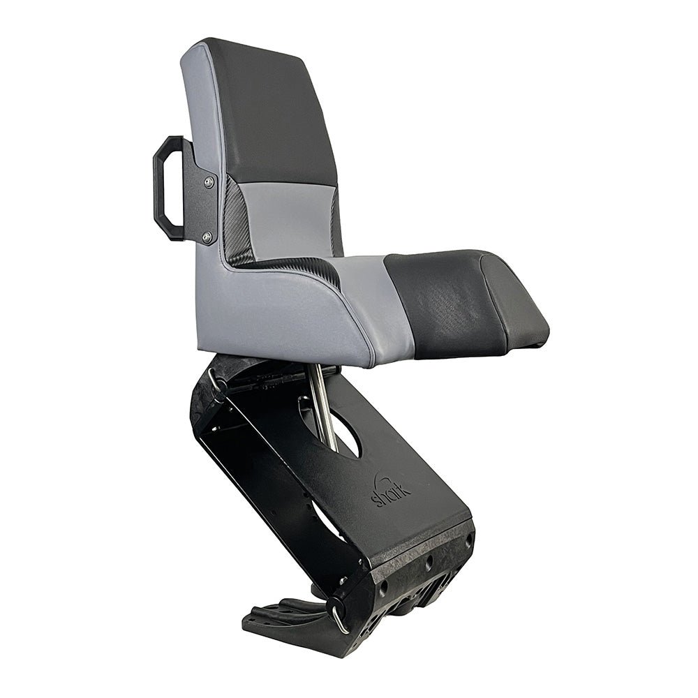 121697-shark-epic-seat-w-flex-suspension-grey-0.jpg Shark EPIC Seat w/Flex Suspension - Grey Vinyl - Regular Handle - Image 1
