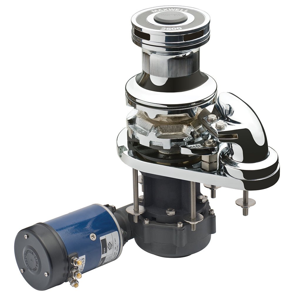 73033-maxwell-vwc2500-vertical-windlass-chain-pipe.jpg Maxwell VWC2500 Vertical Windlass & Chain Pipe 12V - 5/16" High-Test or BBB Chain Only - Image 1