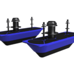 Navico StructureScan 3D Stainless Steel Thru-Hull Transducer - Pair