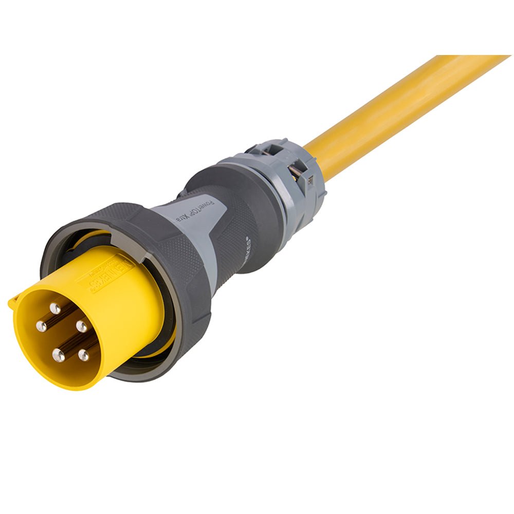 marinco-100-amp-120-1_095791e2-5479-40fa-bcd2-d04d253242b5.jpg Marinco 100 Amp 120/208V 4-Pole, 5-Wire Shore Power Cable - No Neutral Wire - One-Ended Male Only Cord - Blunt Cut - 125' - Image 1