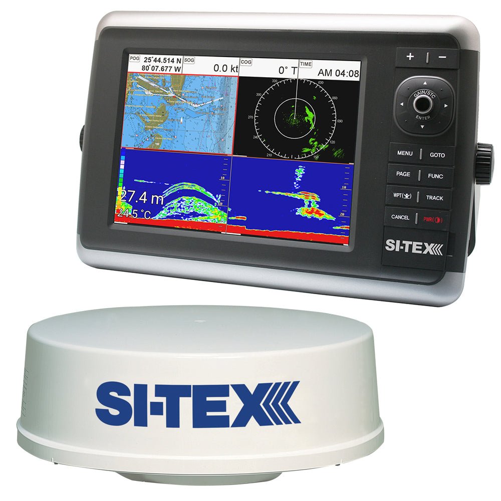 si-tex-navstar-10r-1.jpg SI-TEX NavStar 10R GPS Chartplotter, Sonar, Radar System w/MDS-12 Radar and internal GPS Antenna - Image 1