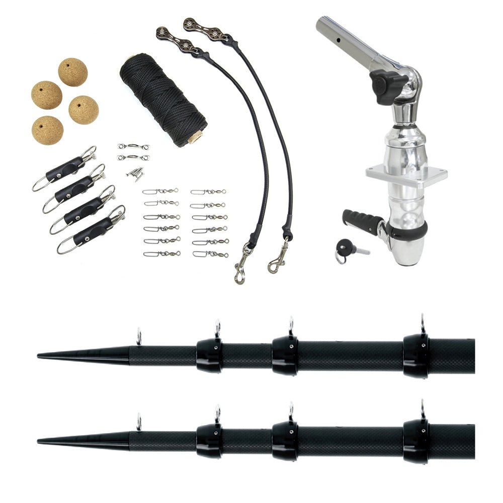 tigress-xd-top-mount-1_c4fc6ee3-ce53-499b-afc2-1507a2aa9993.jpg Tigress XD Top Mount System - 18' Carbon Fiber Black/Black Ultimate Rigging Kit - Image 1