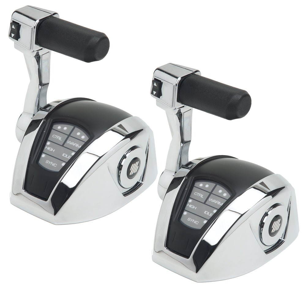 uflex-power-a-electronic-1_8cd91329-ea6d-46dd-b21e-757eeb4897fb.jpg UFlex Power A Electronic Control Package w/ Trim - Single Engine/Dual Station - Mechanical Throttle/Mechanical S - Image 1